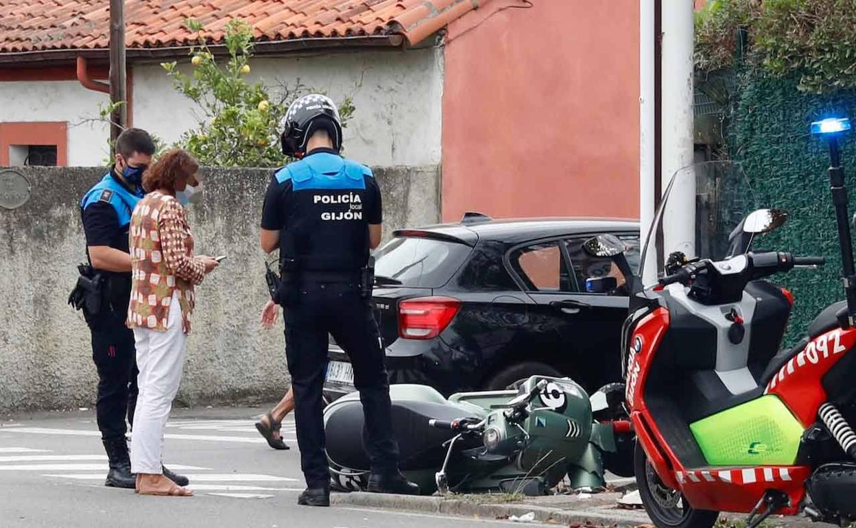 El suceso tuvo lugar en la carretera Piles Infanzón de Gijón.