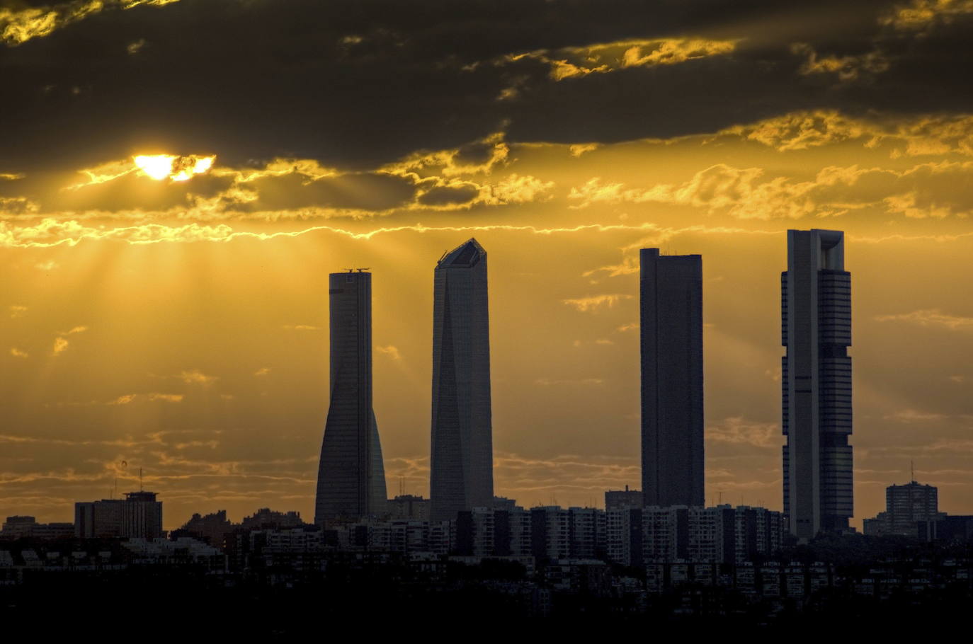 Cuatro Torres Business Area de Madrid. 