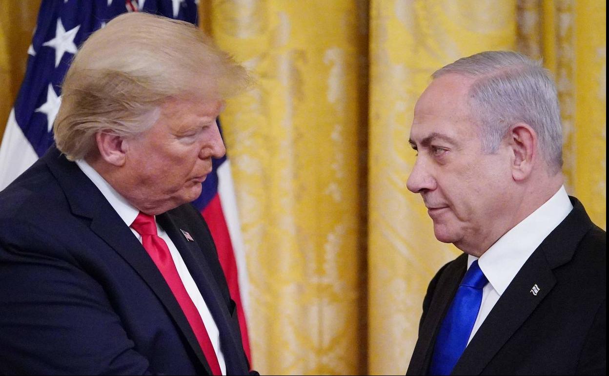 Donald Trump y Benjamín Netanyahu el pasado mes de enero en Washington.