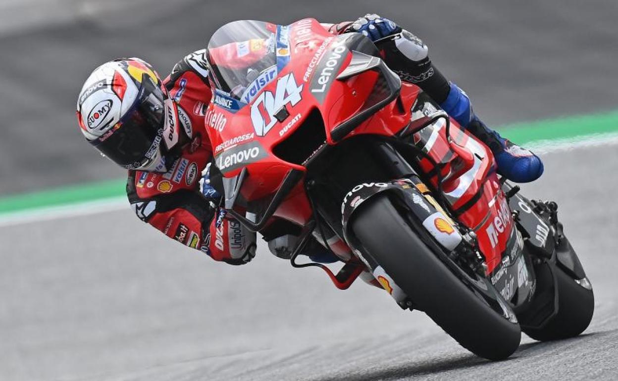 Andrea Dovizioso, durante la sesión de clasificación en el Red Bull Ring. 