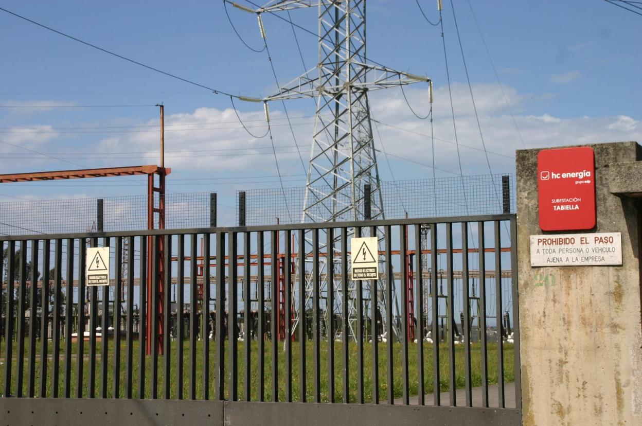 Imagen de archivo de la subestación de Tabiella. 