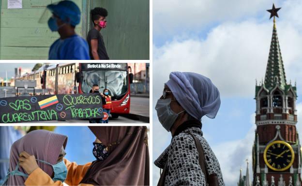 Panamá, Bogotá, Indonesia o Moscú han adoptado sorprendentes medidas para contribuir a frenar el coronavirus.