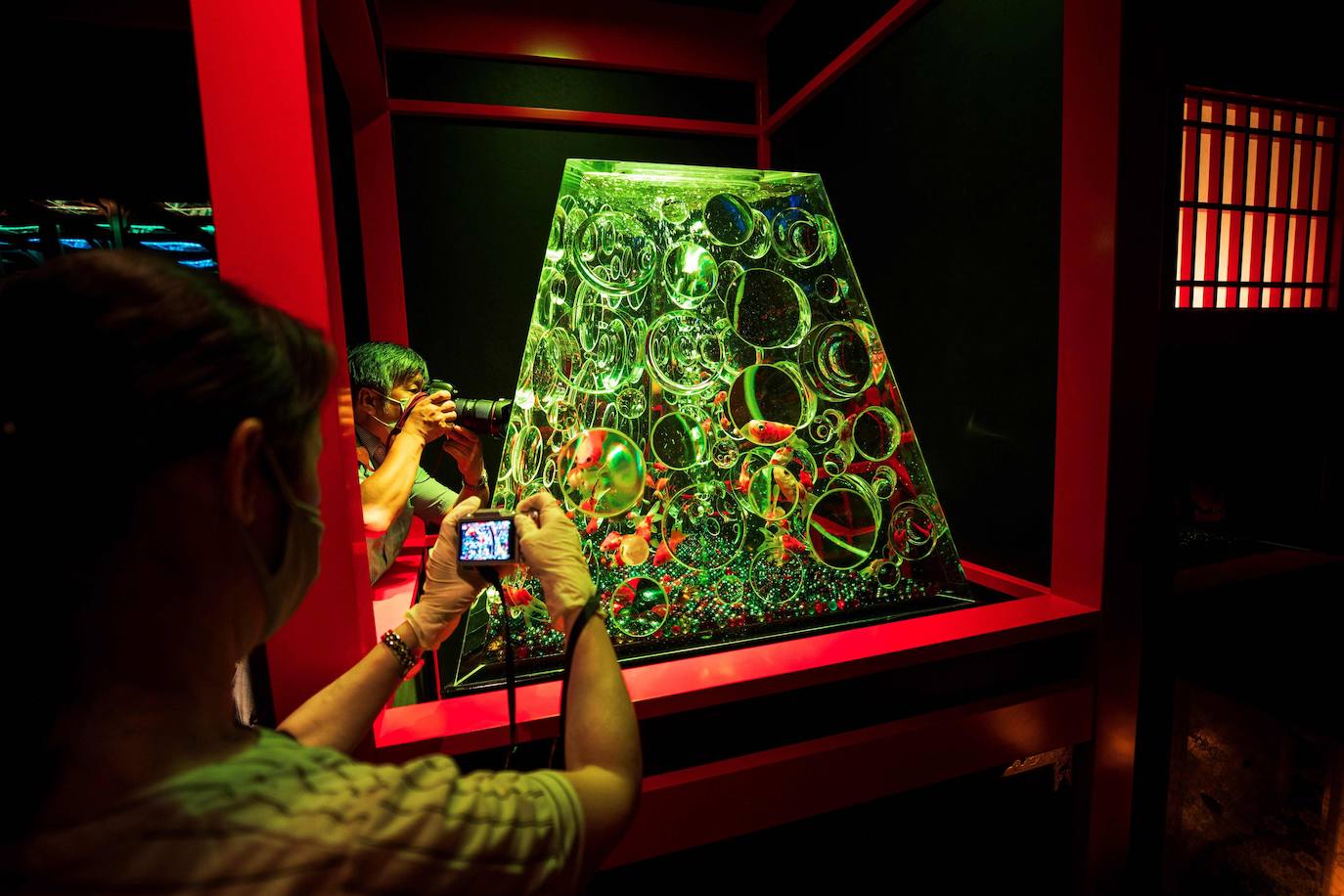 'Reflecterium' es una exposición que tiene lugar una vez al año y es una de las más populares durante el verano de la capital nipona y se ha ganado el cariño de sus habitantes debido a esa mezcla de cultura tradicional con juegos de luces y hasta aromas.