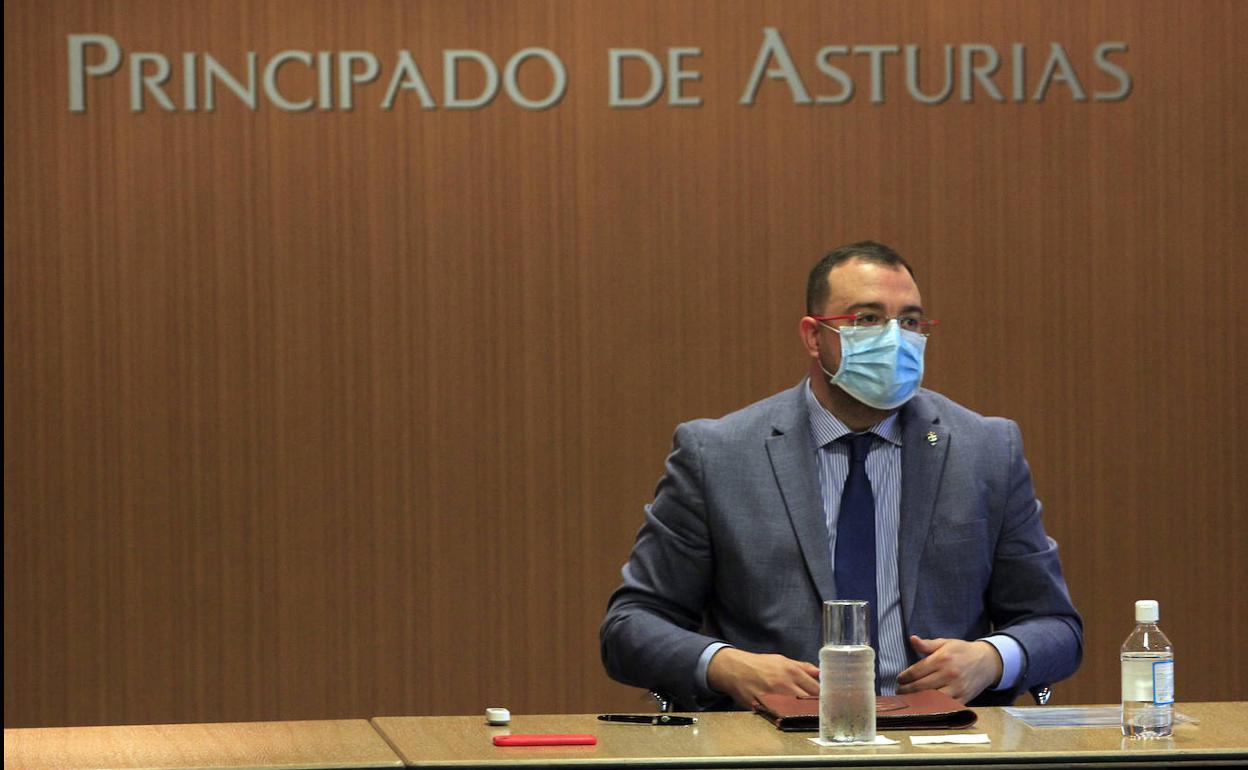 El presidente del Principado, Adrián Barbón