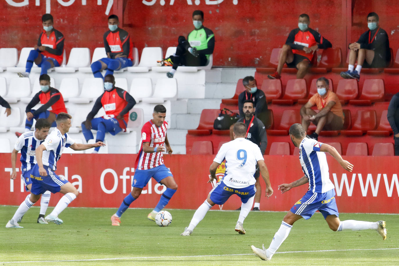 El Sporting se impuso este viernes a la Ponferradina por 1-0 con un tanto de Aitor García. El partido se celebró en la Escuela de Fútbol de Mareo.