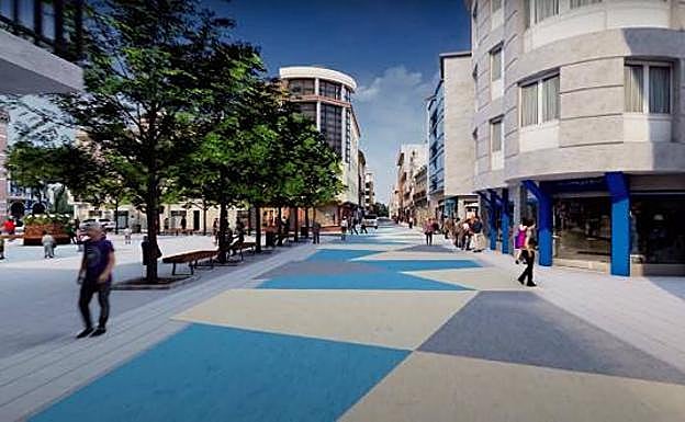 Pola de Laviana. Proyecto para la calle Libertad. e. c.