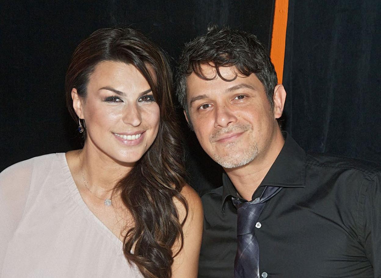 Raquel Perera y Alejandro Sanz, en los tiempos en que estaban juntos y felices. 