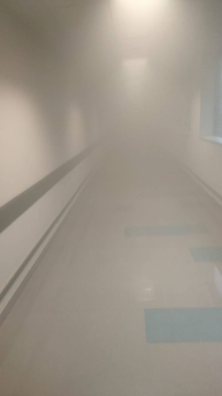 Fotos: Los bomberos sofocan un incendio en el HUCA