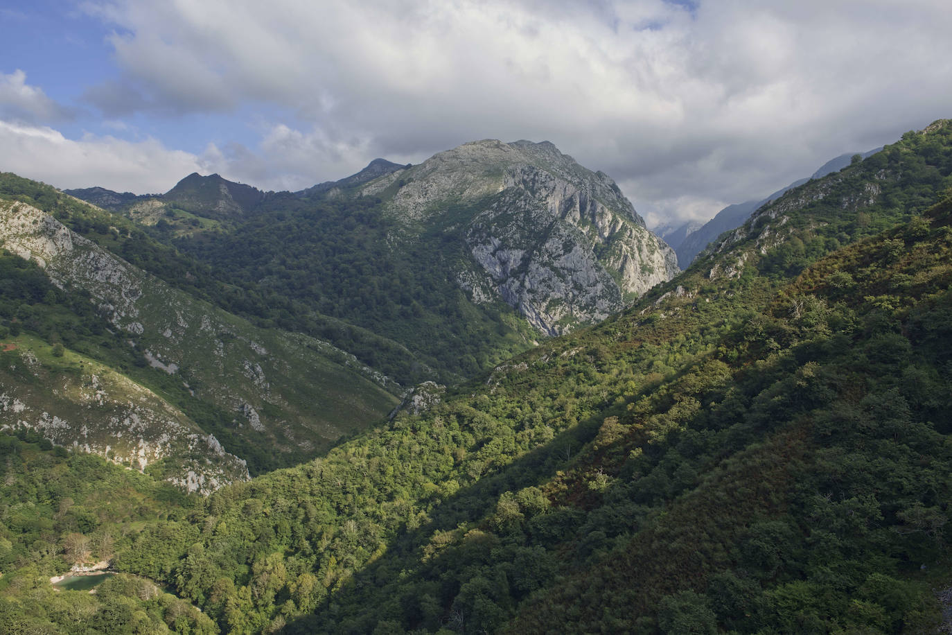 En Amieva se encuentra el Monumento Natural Red de Toneyu (2003), la formación de cuevas más larga de Asturias, con 19 kilómetros de longitud y más de 600 metros de profundidad. Es la única de los Picos de Europa que vierte hacia el Sella.