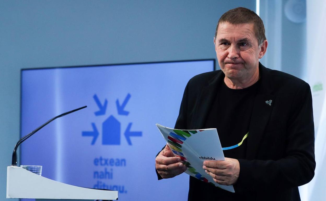 El coordinador general de EH Bildu Arnaldo Otegi