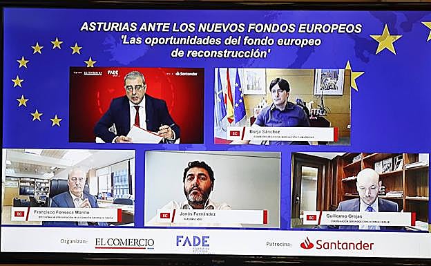 Los participantes en la tercera sesión de las jornadas sobre fondos europeos organizadas por EL COMERCIO. 