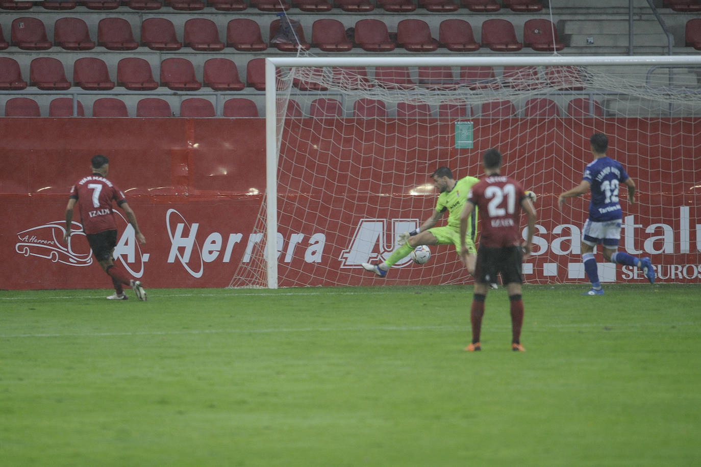 Fotos: Mirandés 1-1 Real Oviedo, en imágenes