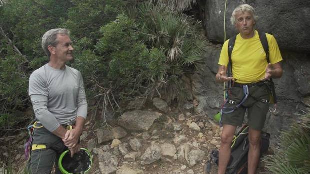 Fernando Simón y Jesús Calleja, durante la grabación.