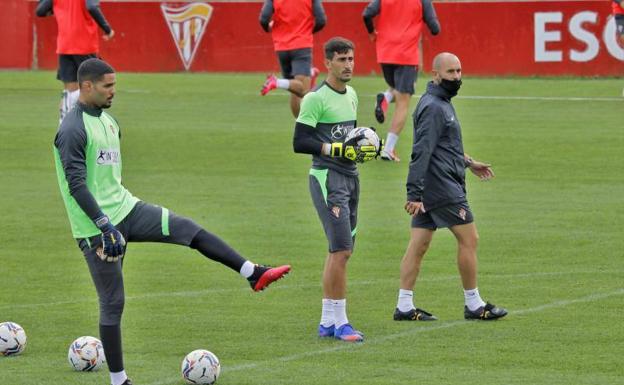 Imagen. Entrenamiento del Sporting