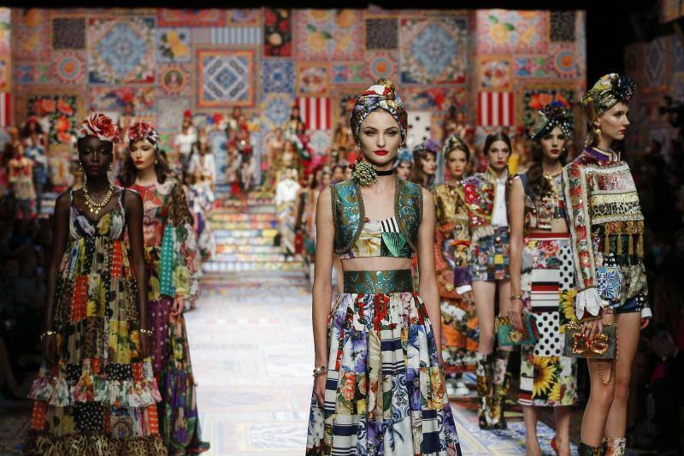 Fotos: Dolce&amp;Gabbana y su patchwork de azulejos sicilianos