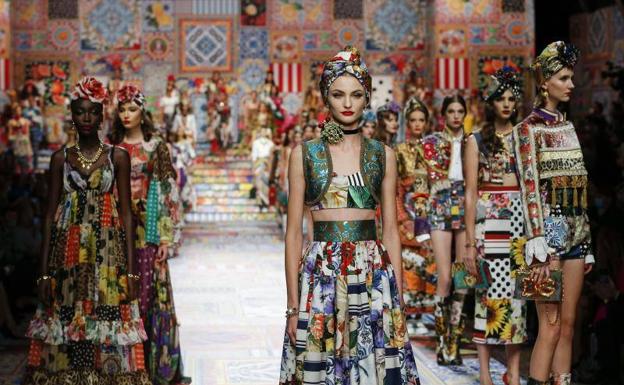 Dolce & Gabbana y su patchwork de azulejos sicilianos sorprende en Milán