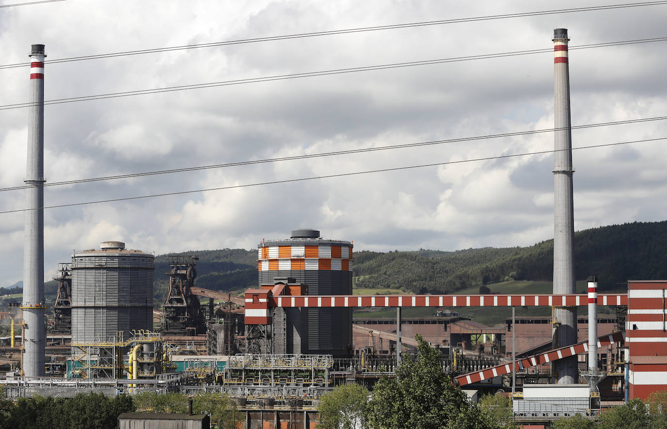 La factoría de ArcelorMittal en Gijón 