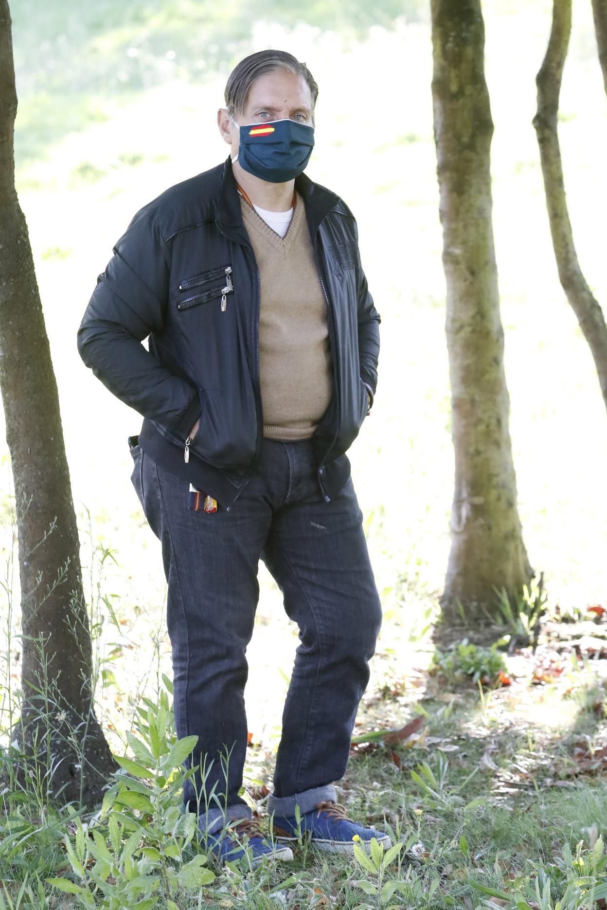 José Luis Migoya, en el parque de Los Pericones. 