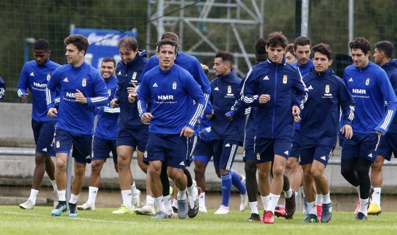 Los azules han entrenado este jueves a las órdenes de Ziganda para preparar el partido de este sábado ante el Albacete. 