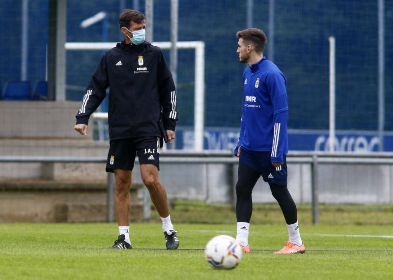 Los azules han entrenado este jueves a las órdenes de Ziganda para preparar el partido de este sábado ante el Albacete. 