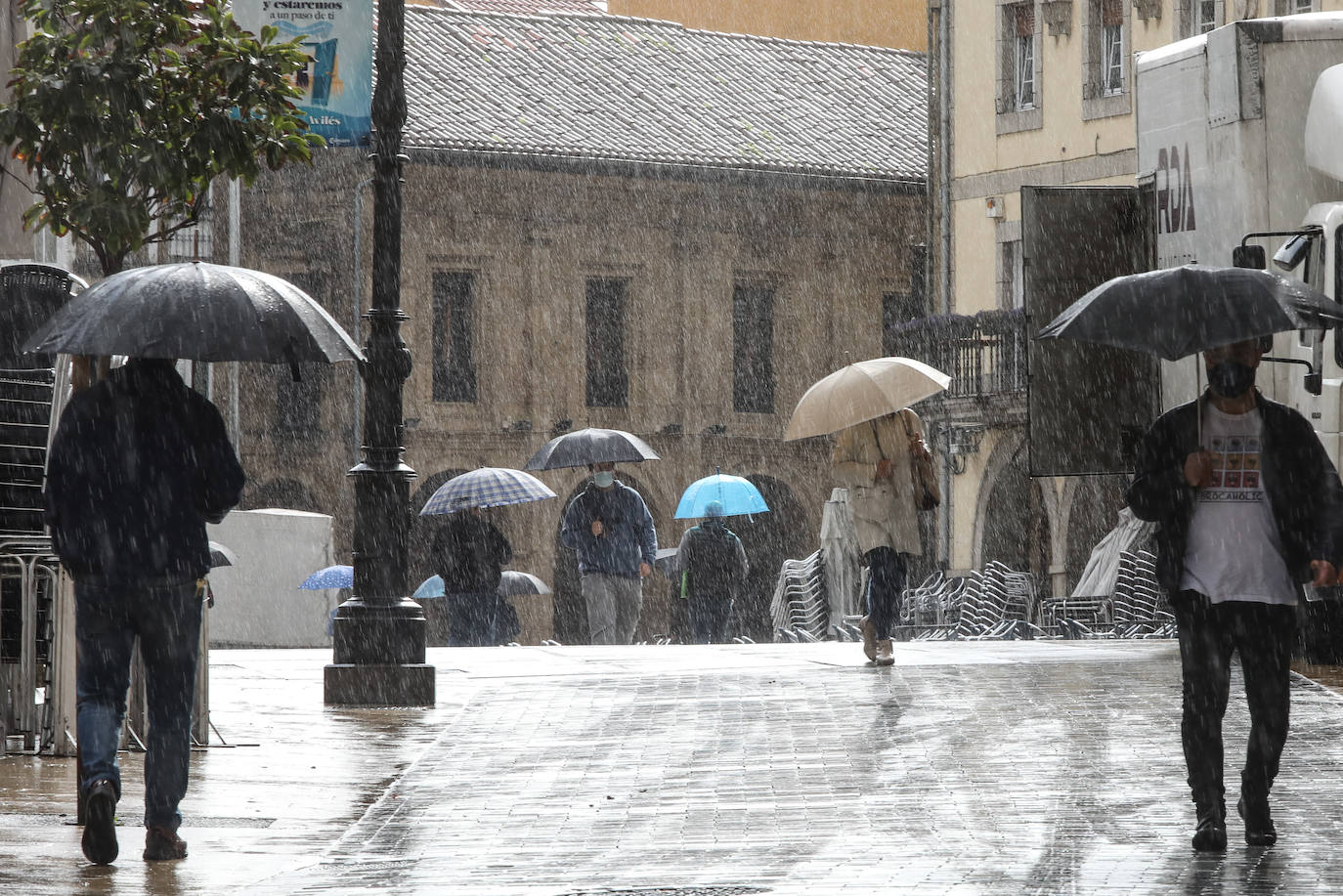 Asturias, en aviso por lluvia, viento y oleaje