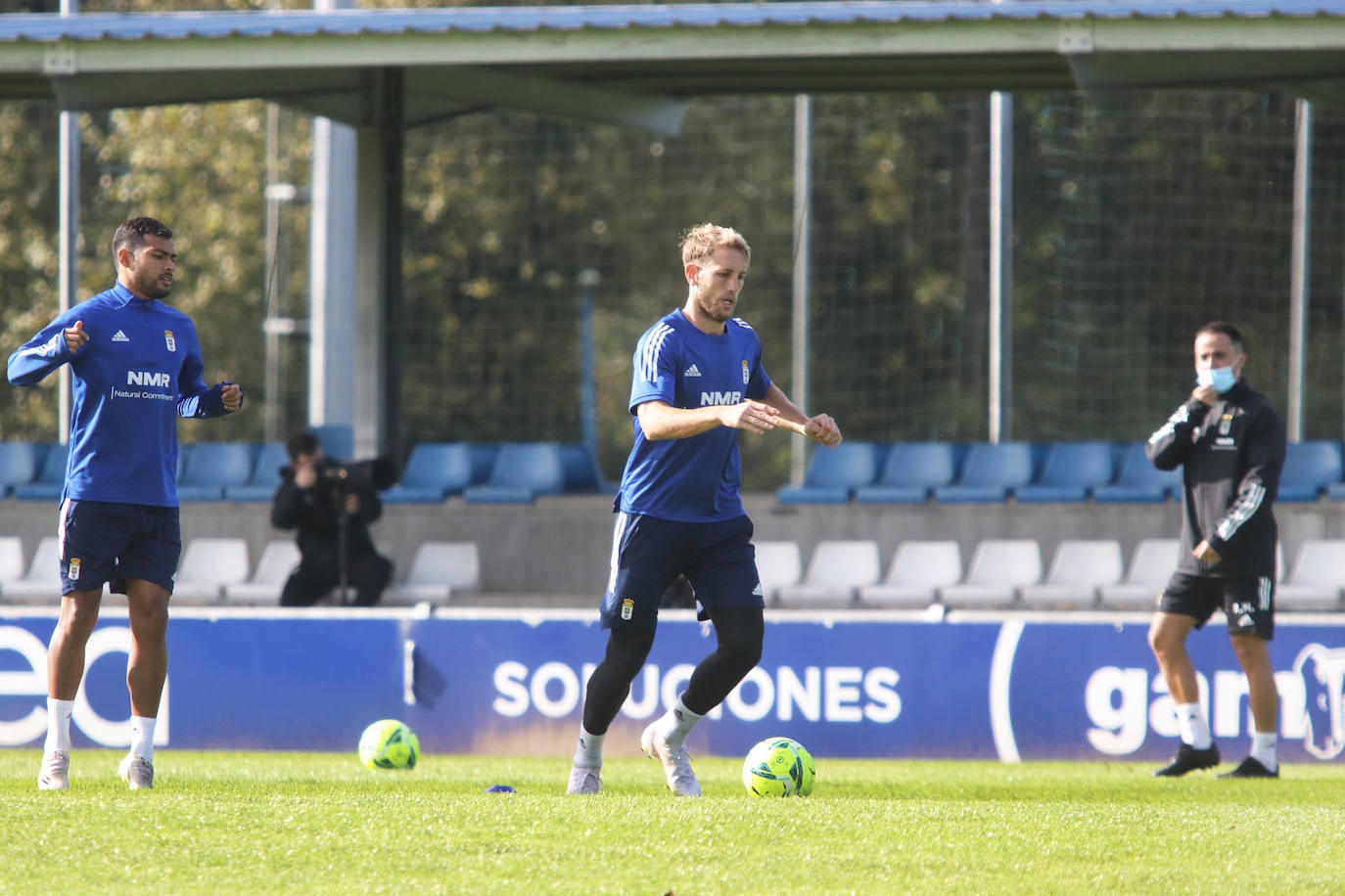 Los azules ya han comenzado a preparar el derbi asturiano, que se disputa este fin de semana. 