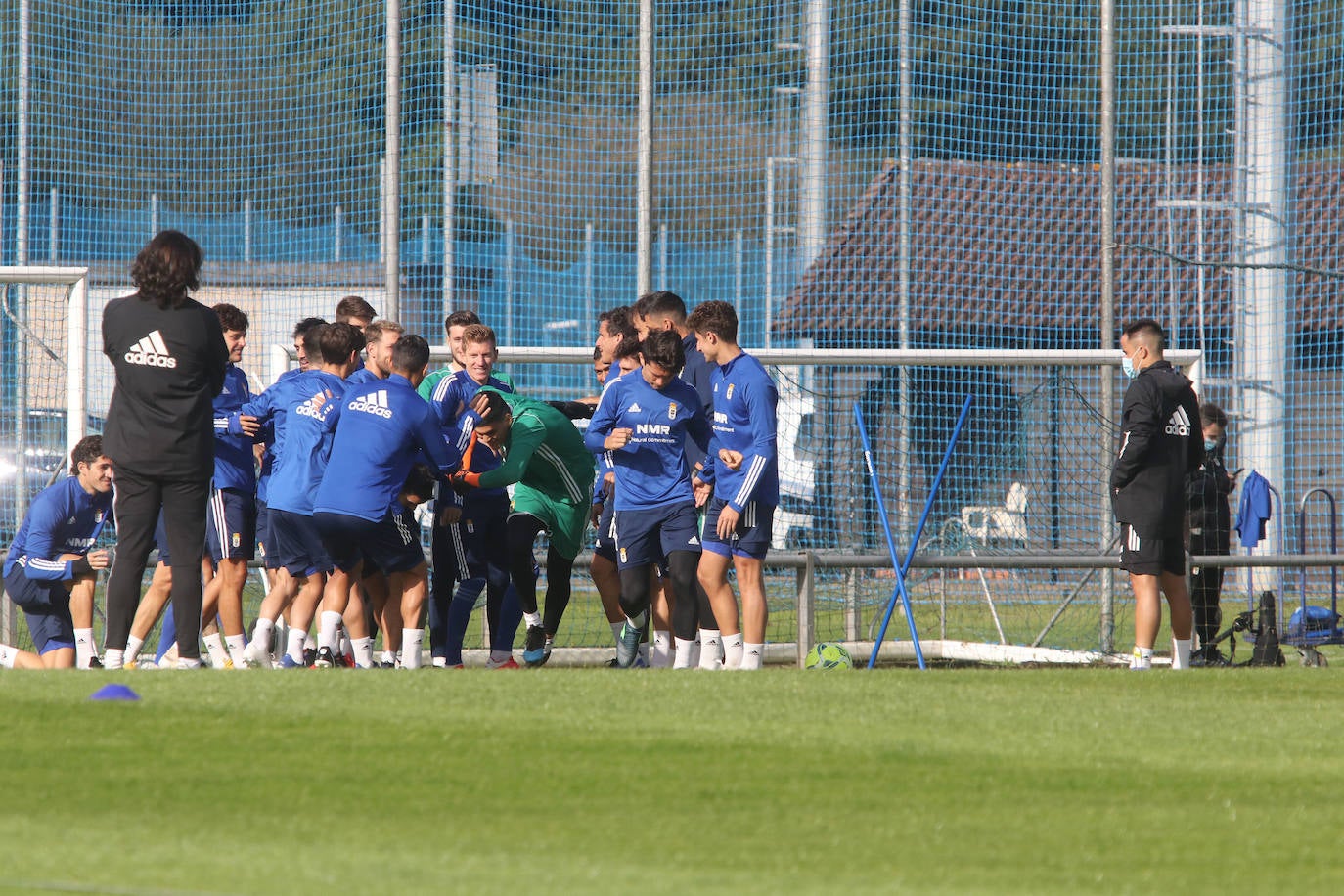 Los azules ya han comenzado a preparar el derbi asturiano, que se disputa este fin de semana. 