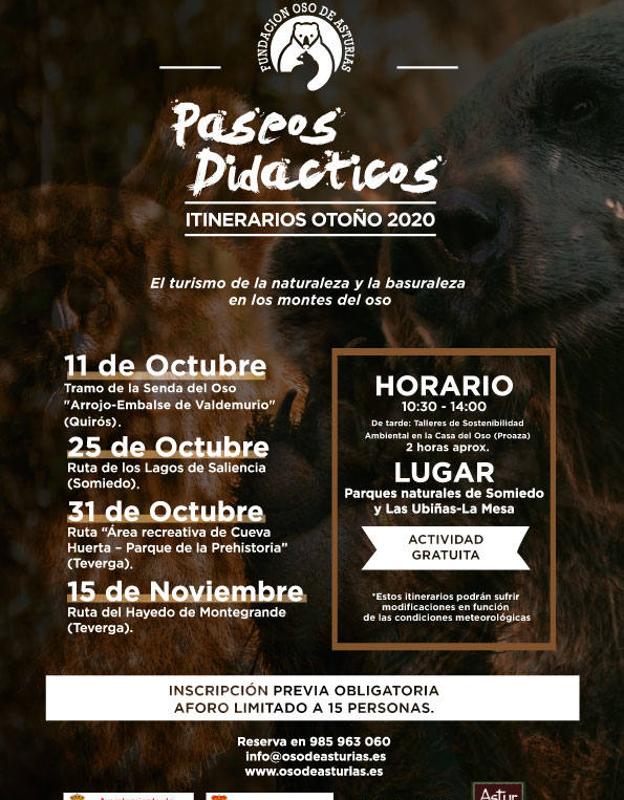 El cartel de las actividades 