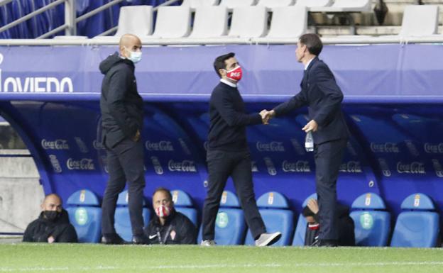 Derbi asturiano. «El gol lo cambia todo», afirma Gallego