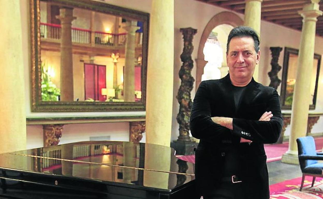 Andrea Morricone, en el Hotel de la Reconquista. 