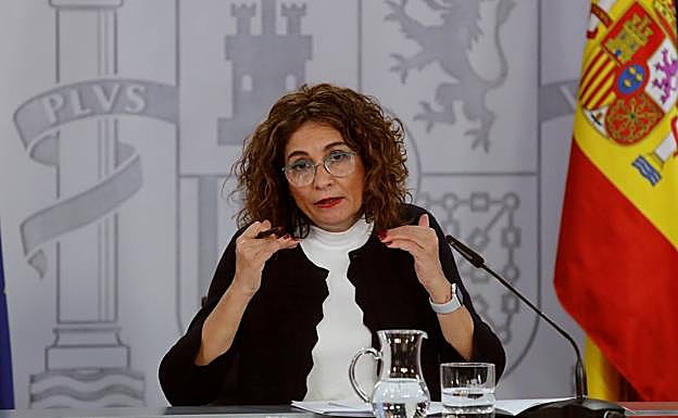 La ministra de Hacienda, María Jesús Montero. 