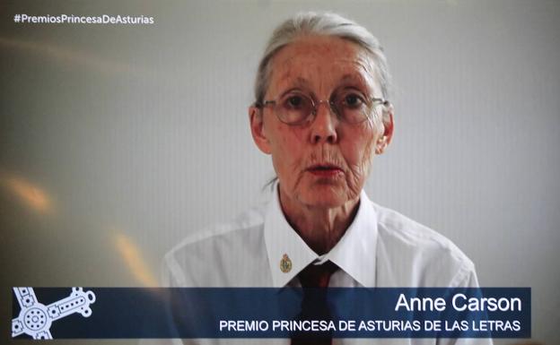 Premios Princesa de Asturias 2020 | Anne Carson agradece su reconocimiento con un poema interactivo