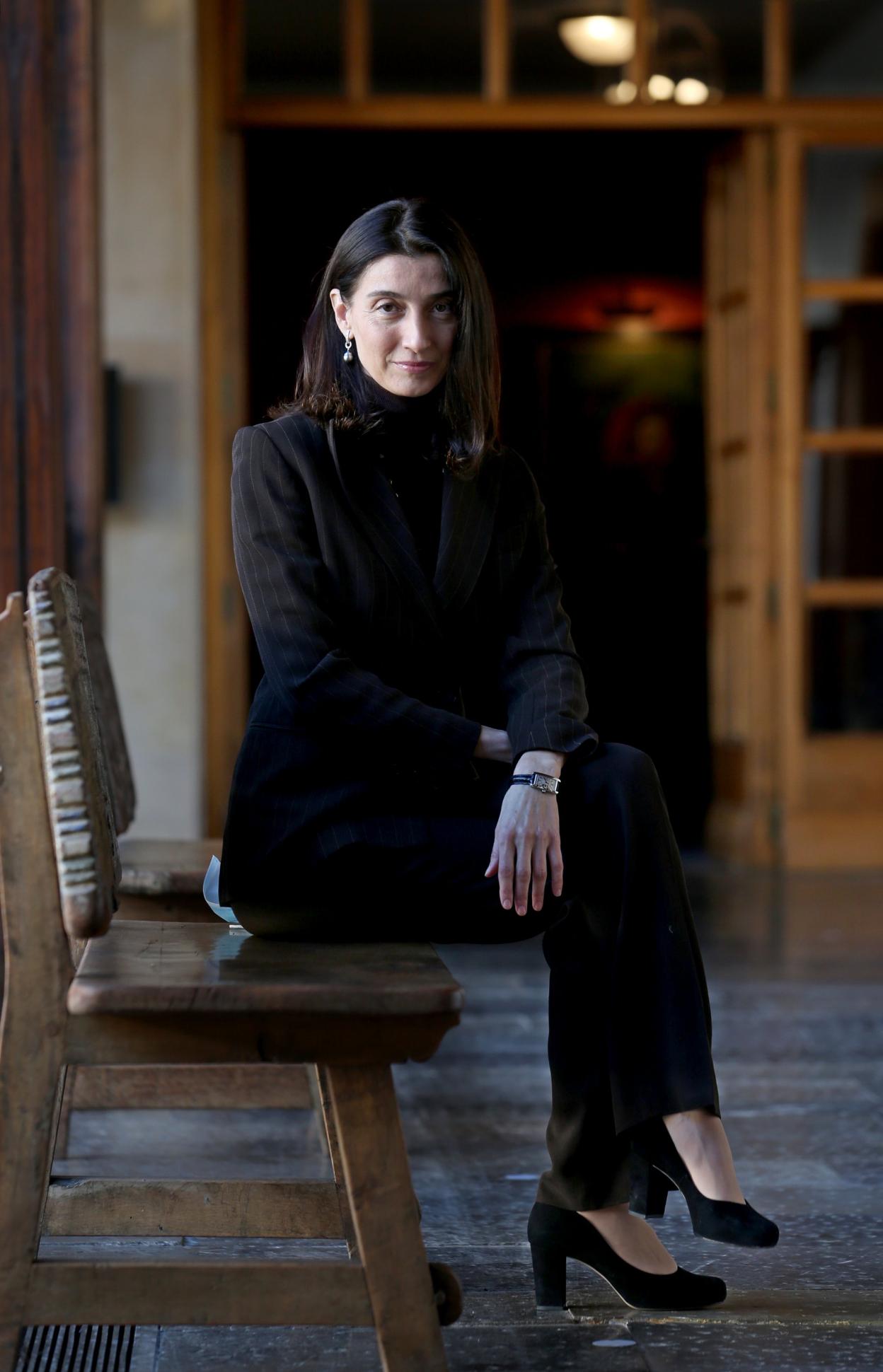 Pilar Llop, en el hotel de la Reconquista, antes de la ceremonia de los Premios Princesa. 