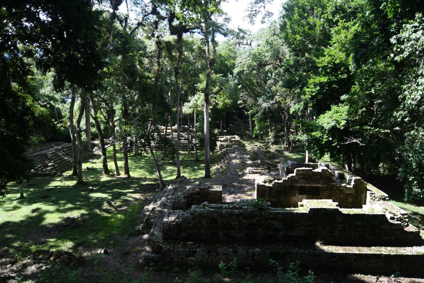 La escalinata de los jeroglíficos es lo que todos quieren visitar del Parque Arqueológico de Copán, un patrimonio mundial de los mayas al oeste de Honduras. Tiene 63 escalones y una altura de 12 metros, se levanta en un bosque localizado a unos 300 km al noroeste de Tegucigalpa. La UNESCO la declaró Patrimonio Mundial en 1980.