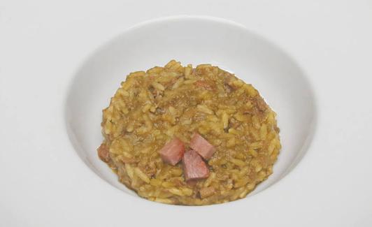 Risotto de chosco y plancton marino del Palacio de Merás.