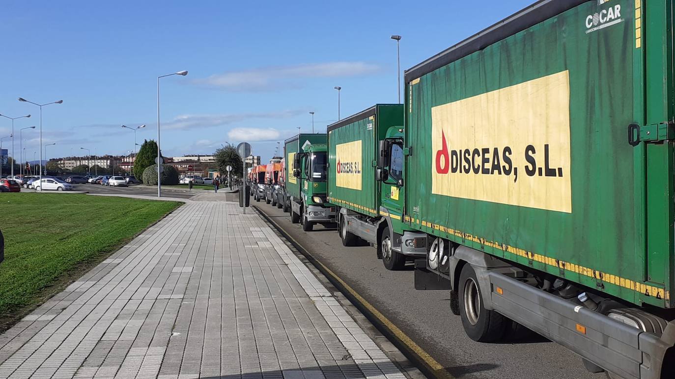 Los participantes en la protesta han marchado por las aceras hasta el centro de Gijón, después de que Delegación del Gobierno les prohibiera la manifestación. Durante la marcha, han recibido el apoyo de vecinos y otros colectivos también afectados por las medidas del Gobierno, como los repartidos de bebida.