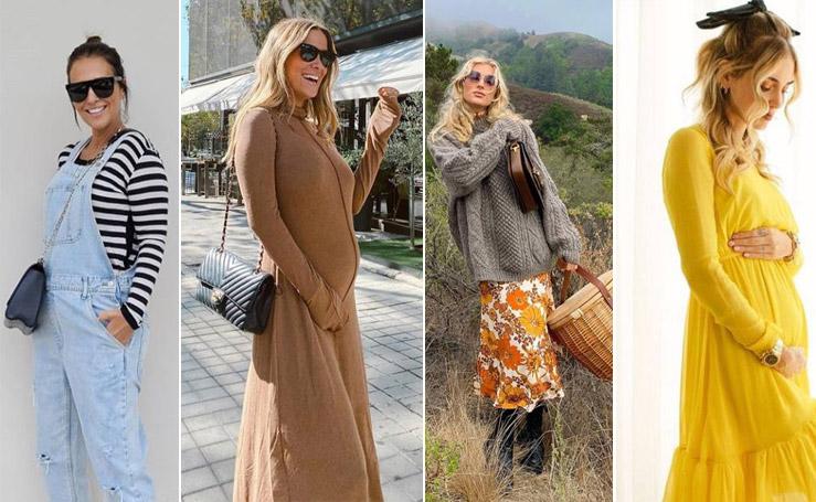 Los mejores looks premamá de las influencers y famosas para este otoño