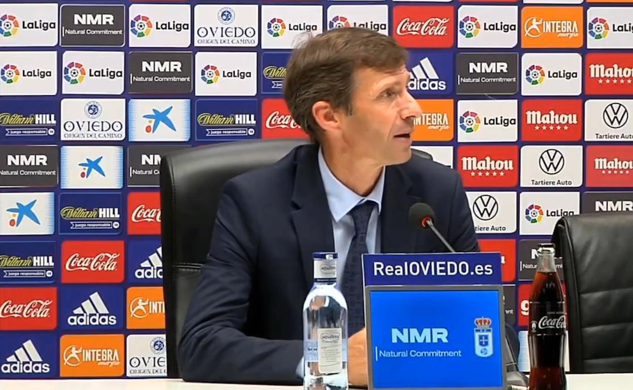 Ziganda, en una rueda de prensa. 