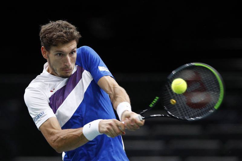 Pablo Carreño en el partido de este lunes.