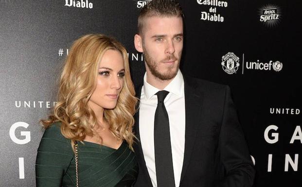 Edurne y David de Gea