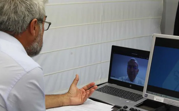 Jaime Izquierdo en videoconferencia con Francisco Boya, nuevo secretario general para el Reto Demográfico del Ministerio de Transición Energética y Reto Demográfico