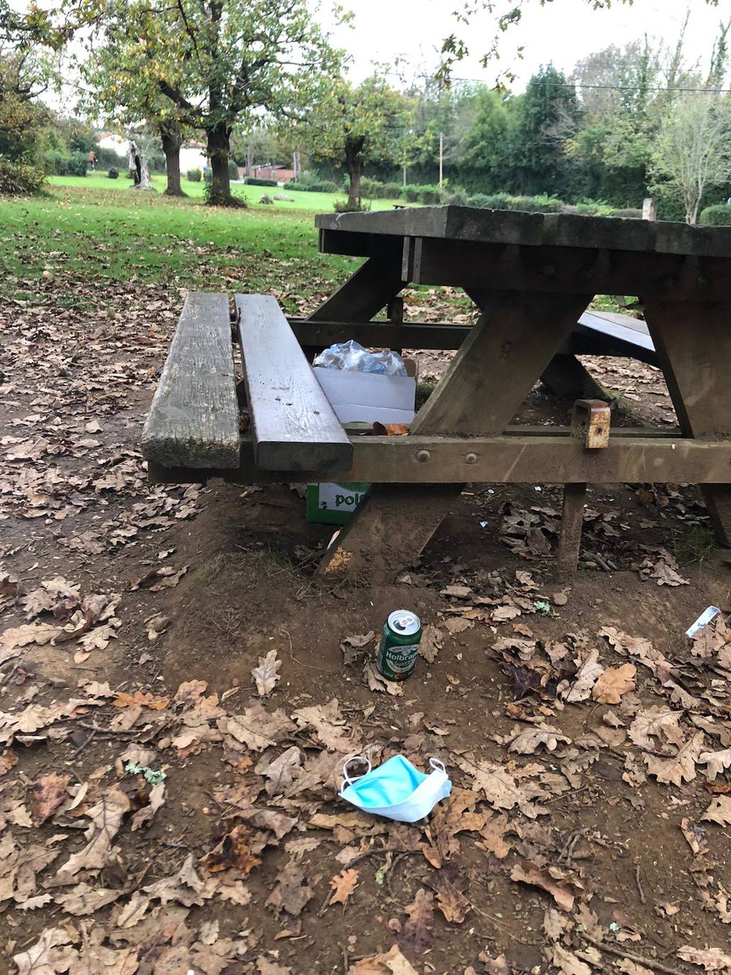 Los espacios verdes de la zona rural estuvieron ayer llenos de gente comiendo y merendando 