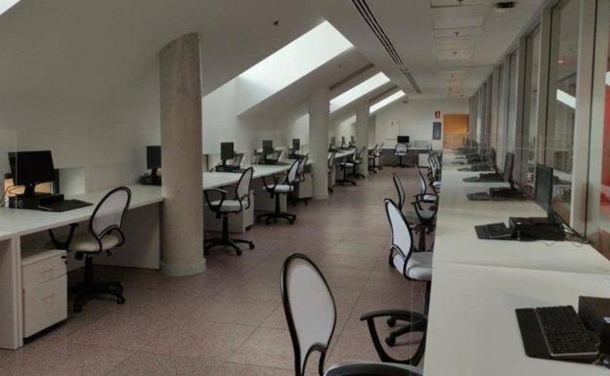 Instalaciones del centro de llamadas. 