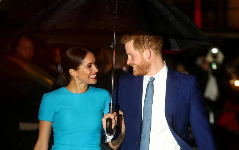 El príncipe Harry y Meghan Markle llegan a los Premios del Fondo Endeavour antes de que ambos decidieran dejar de formar parte de la Familia Real británica. En Londres, Gran Bretaña, el 5 de marzo de 2020. 