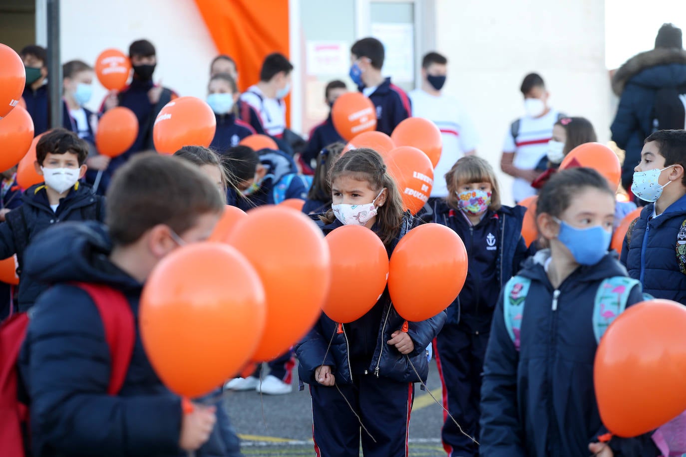 Los escolares ovetenses protestan por la Ley Celaá