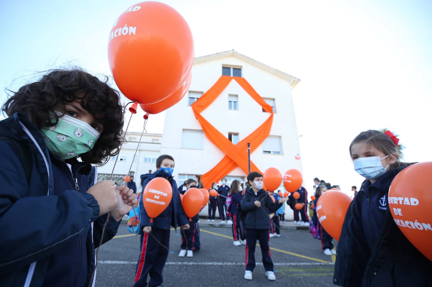 Los escolares ovetenses protestan por la Ley Celaá