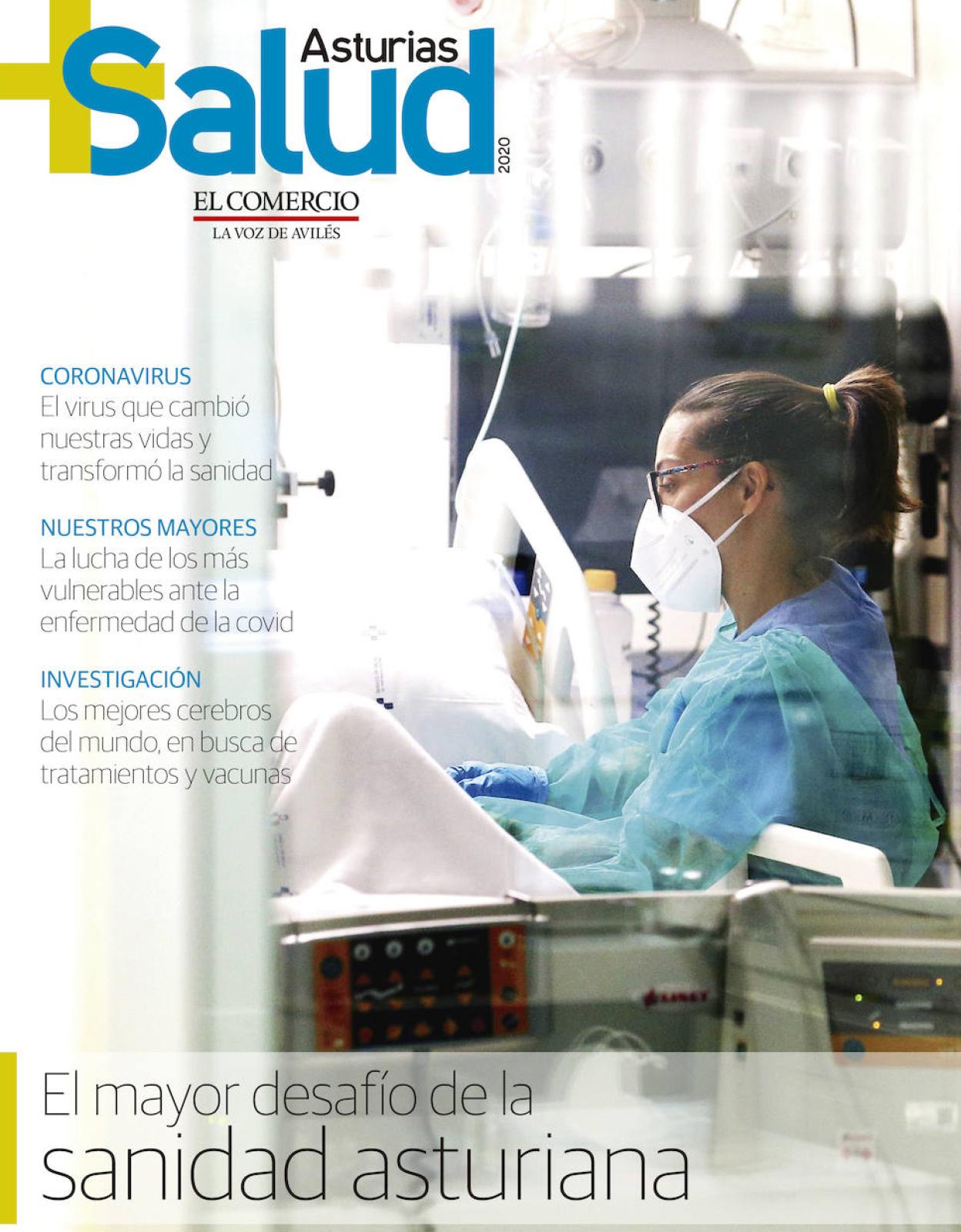 La portada de la revista '+Salud Asturias', que se entrega este viernes gratis con EL COMERCIO 