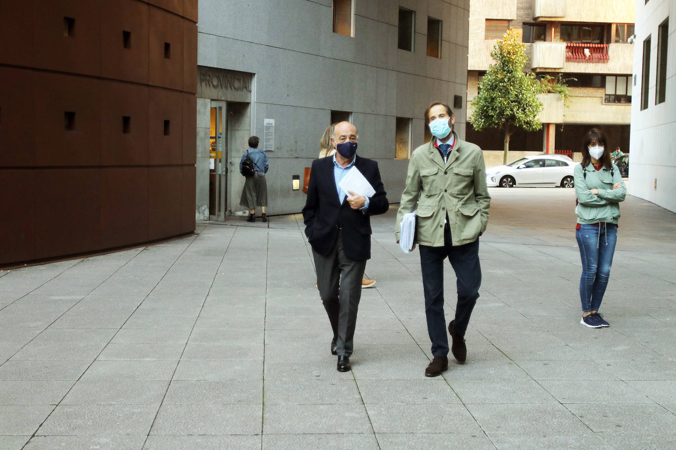 Enrique Lanza, a la izquierda.