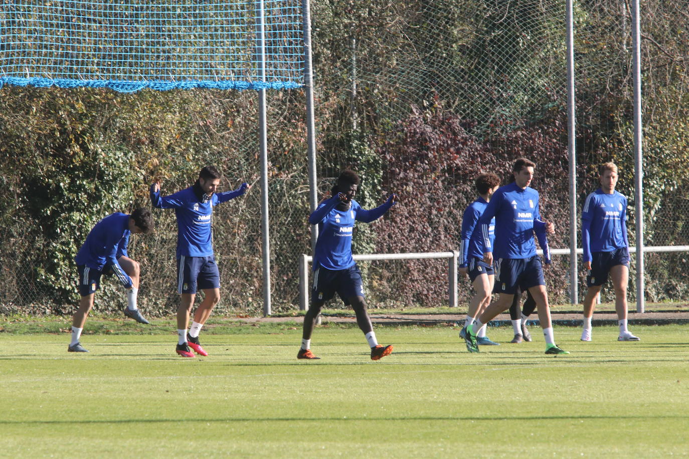 Los azules, preparando su próximo partido ante el Almería