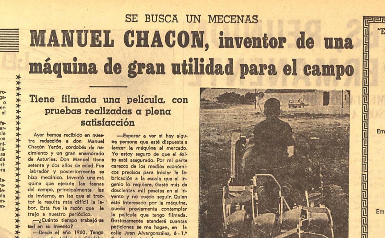ELCOMERCIOdedicó un reportaje a la invención del cordobés.